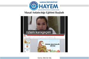 Masal Anlatıcılığı Eğitimi Başladı